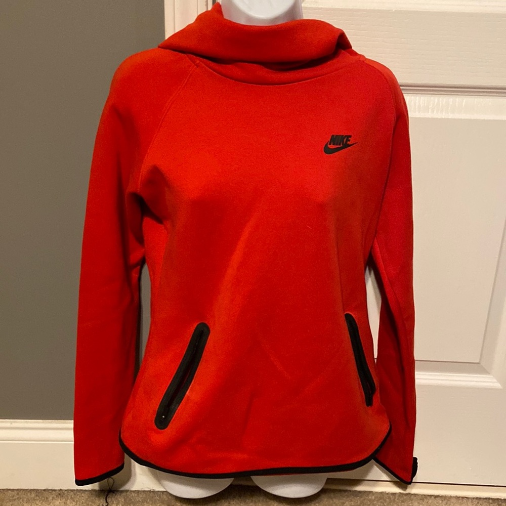 Red Nike hoodie